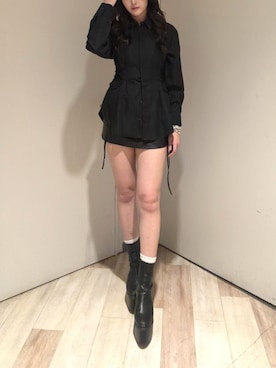 「GYDA（ジェイダ）のアイテム（シャツ/ブラウス）」を使った、shokoさん（レディース・164cm）の秋コーディネート