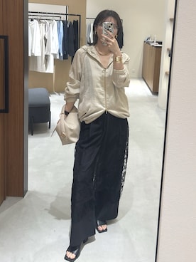 「LOUNGEDRESS（ラウンジドレス）のアイテム」を使った、　Yuuさん（レディース・161cm）の春コーディネート