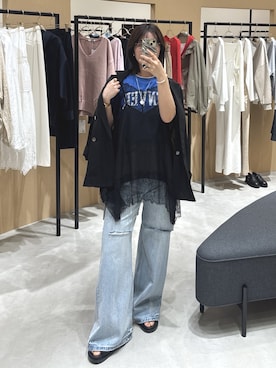 「LOUNGEDRESS（ラウンジドレス）のアイテム」を使った、　Yuuさん（レディース・161cm）の春コーディネート