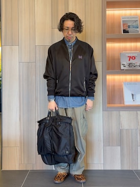 「Needles（ニードルス）のアイテム（パンツ）」を使った、takutaku3838さん（メンズ・173cm）の春コーディネート