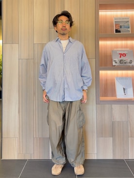 「Graphpaper（グラフペーパー）のアイテム（トップス）」を使った、takutaku3838さん（メンズ・173cm）の夏コーディネート