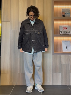 「スエットパンツ」｜takutaku3838さん（メンズ・173cm）の春コーディネート