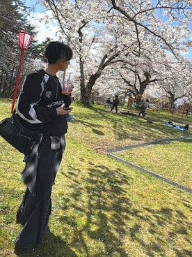 「ERAR（エラー）のアイテム」を使った、桜さん（メンズ・168cm）の春コーディネート
