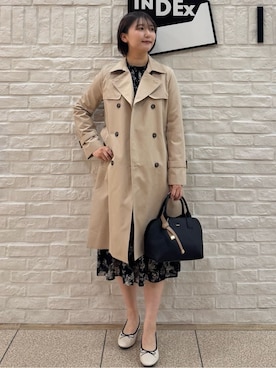 「index（インデックス）のアイテム（バッグ）」を使った、mihaさん（レディース・161cm）の冬コーディネート