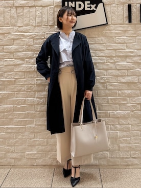 「index（インデックス）のアイテム（バッグ）」を使った、mihaさん（レディース・161cm）の春コーディネート