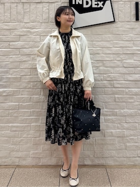 「index（インデックス）のアイテム（バッグ）」を使った、mihaさん（レディース・161cm）の冬コーディネート