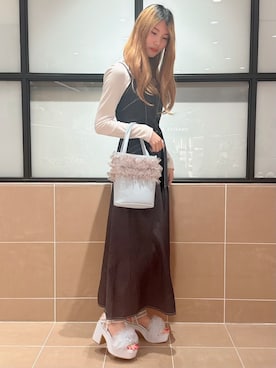 「ESPERANZA（エスペランサ）のアイテム」を使った、そるちゃさん（レディース・153cm）の春コーディネート