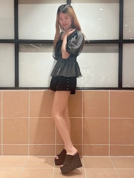 「ESPERANZA（エスペランサ）のアイテム」を使った、そるちゃさん（レディース・153cm）の夏コーディネート