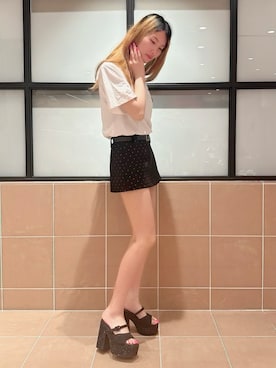 「ESPERANZA（エスペランサ）のアイテム」を使った、そるちゃさん（レディース・153cm）の夏コーディネート