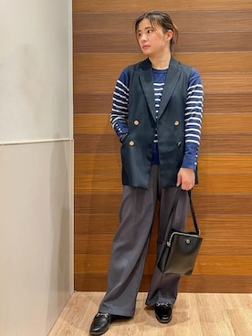 Mikuさん（レディース・159cm）の春コーディネート
