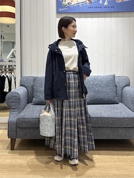 「THE SHOP TK （ザ ショップ ティーケー ）のアイテム」を使った、risaさん（レディース・148cm）の冬コーディネート