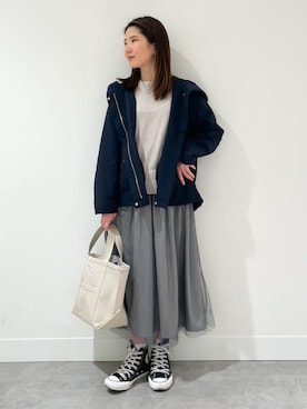 「ORCIVAL（オーシバル）のアイテム」を使った、risaさん（レディース・148cm）の春コーディネート
