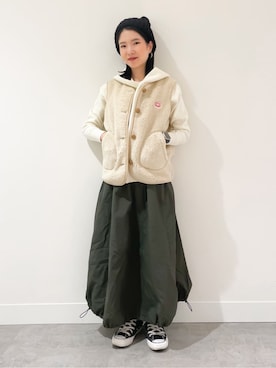 「Vincent et Mireille（バンソンエミレイユ）のアイテム」を使った、risaさん（レディース・148cm）の秋コーディネート