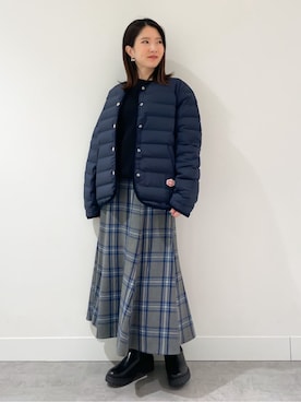 「Vincent et Mireille（バンソンエミレイユ）のアイテム」を使った、risaさん（レディース・148cm）の冬コーディネート