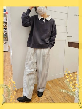 「one'sterrace（ワンズテラス）のアイテム」を使った、よっぴさん（レディース・160cm）の春コーディネート