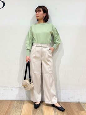 「Lee（リー）のアイテム（バッグ）」を使った、山さんさん（レディース・154cm）の春コーディネート