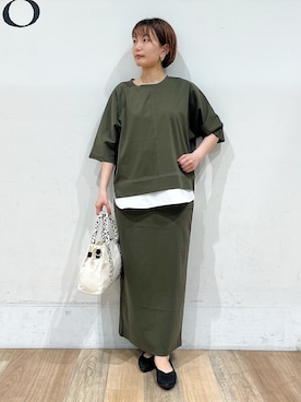「Lee（リー）のアイテム」を使った、山さんさん（レディース・154cm）の秋コーディネート