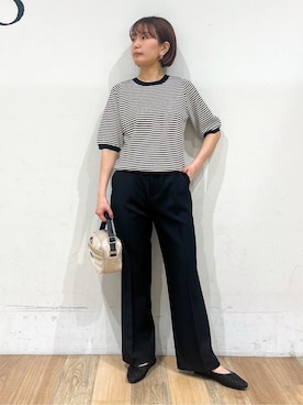 「Lee（リー）のアイテム（バッグ）」を使った、山さんさん（レディース・154cm）の春コーディネート