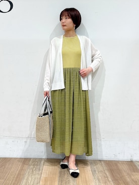「grove（グローブ）のアイテム」を使った、山さんさん（レディース・154cm）の夏コーディネート