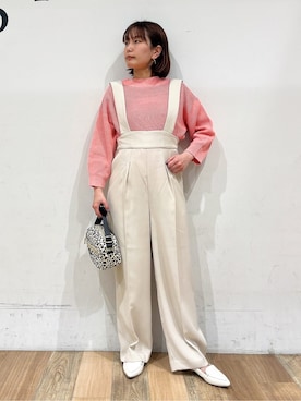 「Lee（リー）のアイテム（バッグ）」を使った、山さんさん（レディース・154cm）の春コーディネート