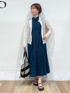 「grove（グローブ）のアイテム」を使った、山さんさん（レディース・154cm）の夏コーディネート