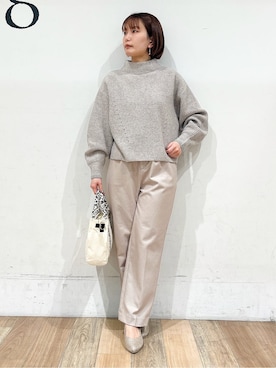 「Lee（リー）のアイテム（バッグ）」を使った、山さんさん（レディース・154cm）の冬コーディネート