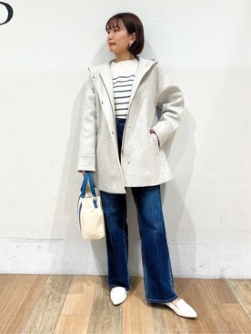 「Lee（リー）のアイテム（バッグ）」を使った、山さんさん（レディース・154cm）の春コーディネート
