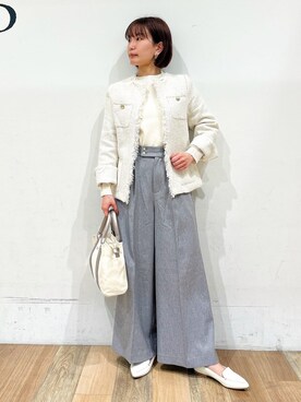 「Lee（リー）のアイテム（バッグ）」を使った、山さんさん（レディース・154cm）の冬コーディネート