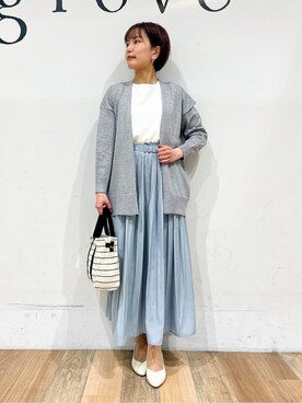 「Lee（リー）のアイテム（トートバッグ）」を使った、山さんさん（レディース・154cm）の春コーディネート