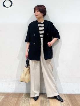 「grove（グローブ）のアイテム」を使った、山さんさん（レディース・154cm）の夏コーディネート