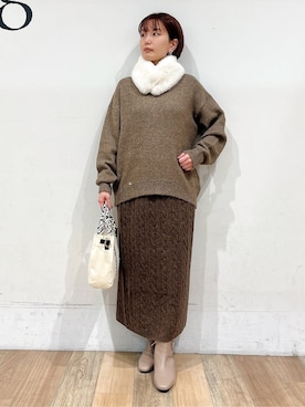 山さんさん(レディース・154cm)の冬コーディネート
