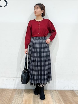 「grove（グローブ）のアイテム」を使った、山さんさん（レディース・154cm）の秋コーディネート