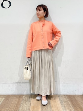 「Lee（リー）のアイテム（バッグ）」を使った、山さんさん（レディース・154cm）の冬コーディネート