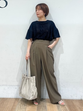 「grove（グローブ）のアイテム」を使った、山さんさん（レディース・154cm）の夏コーディネート