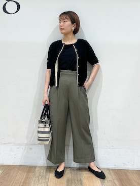 「Lee（リー）のアイテム（バッグ）」を使った、山さんさん（レディース・154cm）の秋コーディネート