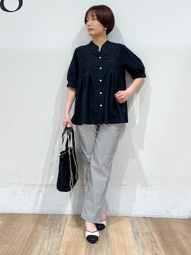 「grove（グローブ）のアイテム」を使った、山さんさん（レディース・154cm）の夏コーディネート