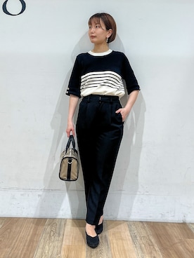 「Lee（リー）のアイテム（バッグ）」を使った、山さんさん（レディース・154cm）の秋コーディネート