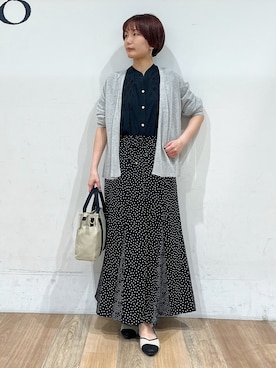 「Lee（リー）のアイテム（バッグ）」を使った、山さんさん（レディース・154cm）の夏コーディネート