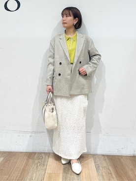 「Lee（リー）のアイテム（バッグ）」を使った、山さんさん（レディース・154cm）の夏コーディネート