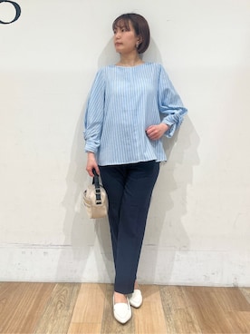 「Lee（リー）のアイテム（バッグ）」を使った、山さんさん（レディース・154cm）の春コーディネート