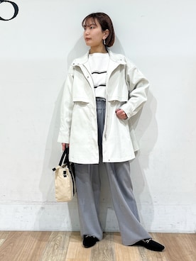 「Lee（リー）のアイテム（バッグ）」を使った、山さんさん（レディース・154cm）の春コーディネート