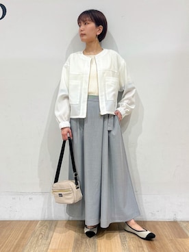 「Lee（リー）のアイテム（ショルダーバッグ）」を使った、山さんさん（レディース・154cm）の秋コーディネート