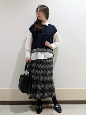 「Reflect（リフレクト）のアイテム（アクセサリー）」を使った、imamiさん（レディース・160cm）の秋コーディネート