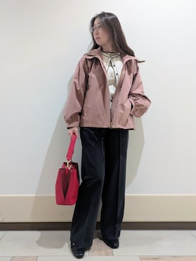「Reflect（リフレクト）のアイテム（パンツ）」を使った、imamiさん（レディース・160cm）の秋コーディネート