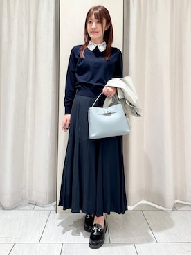 「UNTITLED（アンタイトル）のアイテム（バッグ）」を使った、komiさん（レディース・164cm）の冬コーディネート