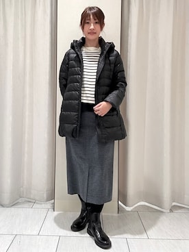 「アイテム（ストール/ショール）」を使った、komiさん（レディース・164cm）の冬コーディネート
