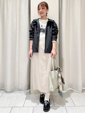 「UNTITLED（アンタイトル）のアイテム（ブルゾン）」を使った、komiさん（レディース・164cm）の冬コーディネート