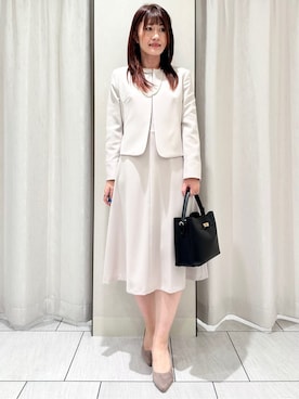 「UNTITLED（アンタイトル）のアイテム（ワンピース/ドレス）」を使った、komiさん（レディース・164cm）の冬コーディネート