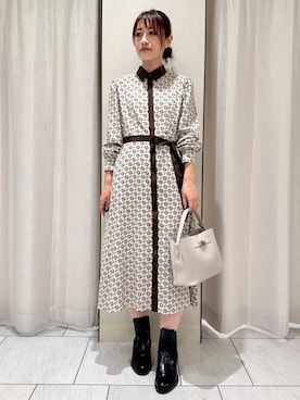 「UNTITLED（アンタイトル）のアイテム（ワンピース/ドレス）」を使った、komiさん（レディース・164cm）の秋コーディネート