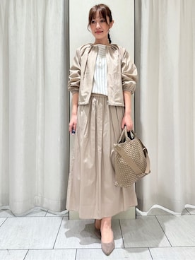 「UNTITLED（アンタイトル）のアイテム（ブルゾン）」を使った、komiさん（レディース・164cm）の春コーディネート